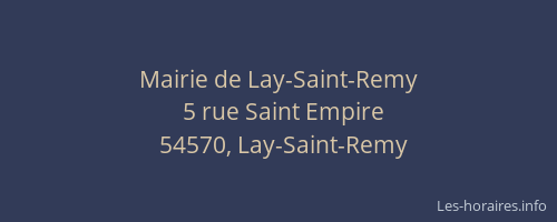 Mairie de Lay-Saint-Remy