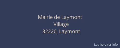 Mairie de Laymont