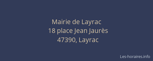 Mairie de Layrac