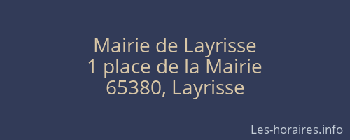 Mairie de Layrisse