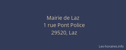 Mairie de Laz
