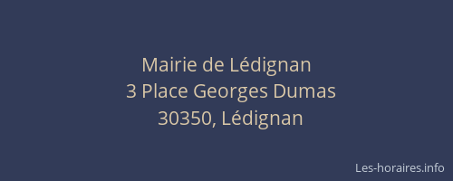 Mairie de L&eacute;dignan