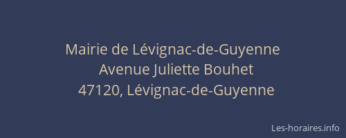 Mairie de Lévignac-de-Guyenne