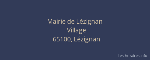 Mairie de Lézignan