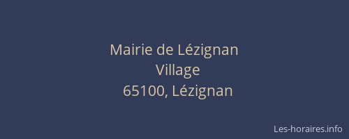 Mairie de L&eacute;zignan