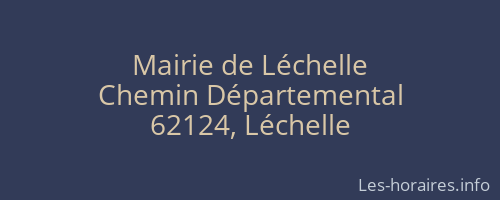 Mairie de Léchelle
