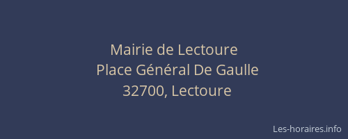 Mairie de Lectoure