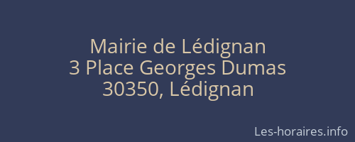 Mairie de Lédignan