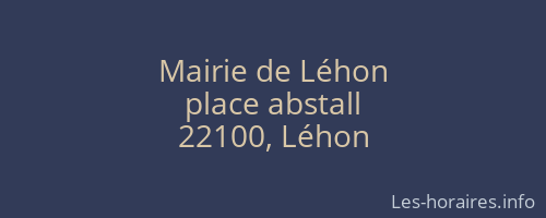 Mairie de Léhon