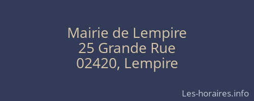 Mairie de Lempire