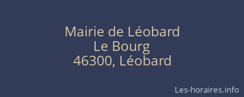 Mairie de Léobard