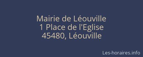 Mairie de Léouville