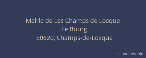 Mairie de Les Champs de Losque
