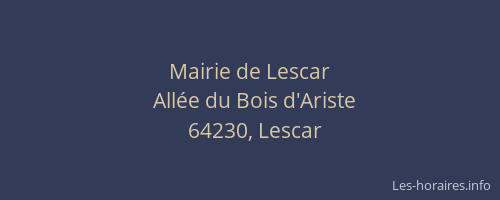 Mairie de Lescar