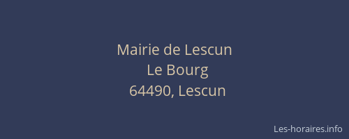 Mairie de Lescun