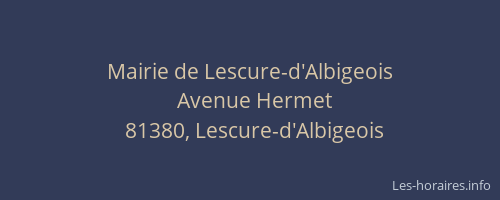 Mairie de Lescure-d'Albigeois