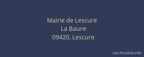 Mairie de Lescure