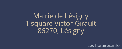 Mairie de Lésigny