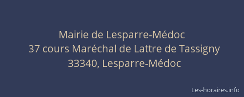 Mairie de Lesparre-Médoc