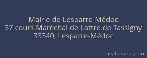 Mairie de Lesparre-Médoc