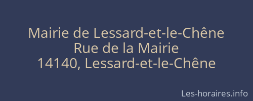 Mairie de Lessard-et-le-Chêne