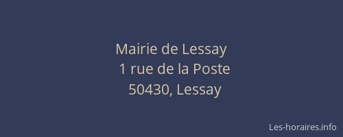 Mairie de Lessay