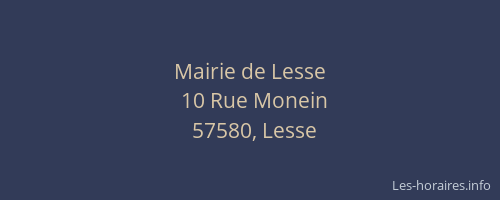 Mairie de Lesse
