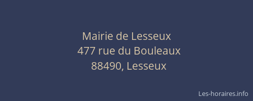 Mairie de Lesseux