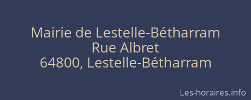 Mairie de Lestelle-Bétharram