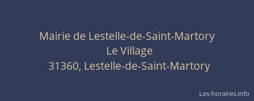 Mairie de Lestelle-de-Saint-Martory