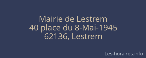 Mairie de Lestrem