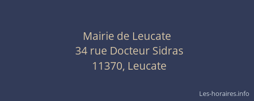 Mairie de Leucate
