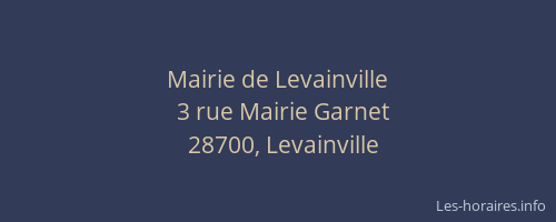 Mairie de Levainville