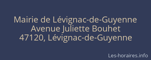 Mairie de Lévignac-de-Guyenne