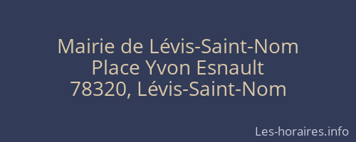 Mairie de Lévis-Saint-Nom