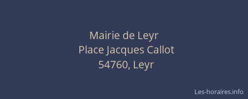 Mairie de Leyr