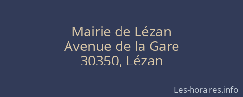 Mairie de Lézan