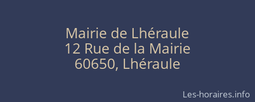 Mairie de Lhéraule