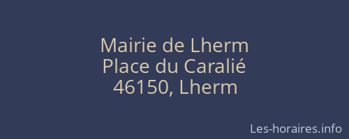 Mairie de Lherm