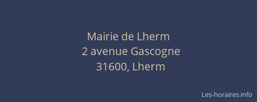 Mairie de Lherm