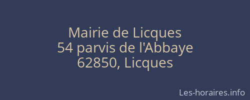 Mairie de Licques