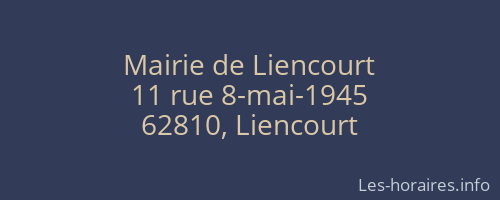 Mairie de Liencourt