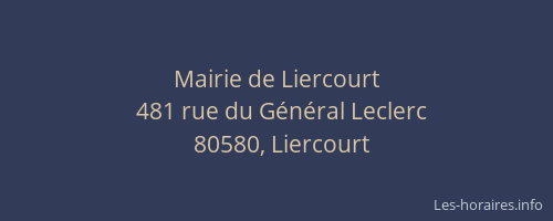 Mairie de Liercourt