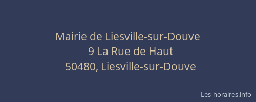 Mairie de Liesville-sur-Douve