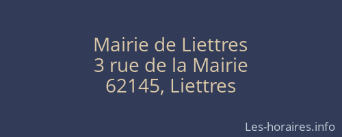 Mairie de Liettres