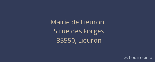 Mairie de Lieuron