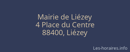 Mairie de Liézey