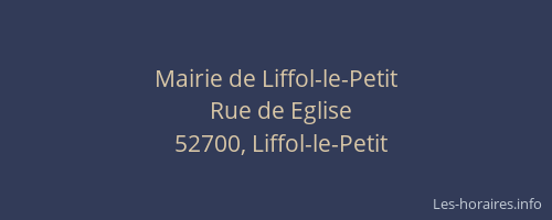 Mairie de Liffol-le-Petit