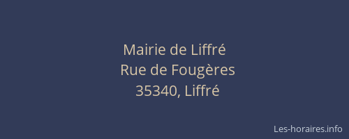 Mairie de Liffré