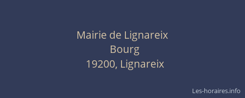 Mairie de Lignareix